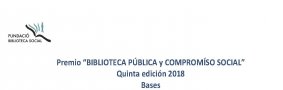Premio Biblioteca Pública y Compromiso Local
